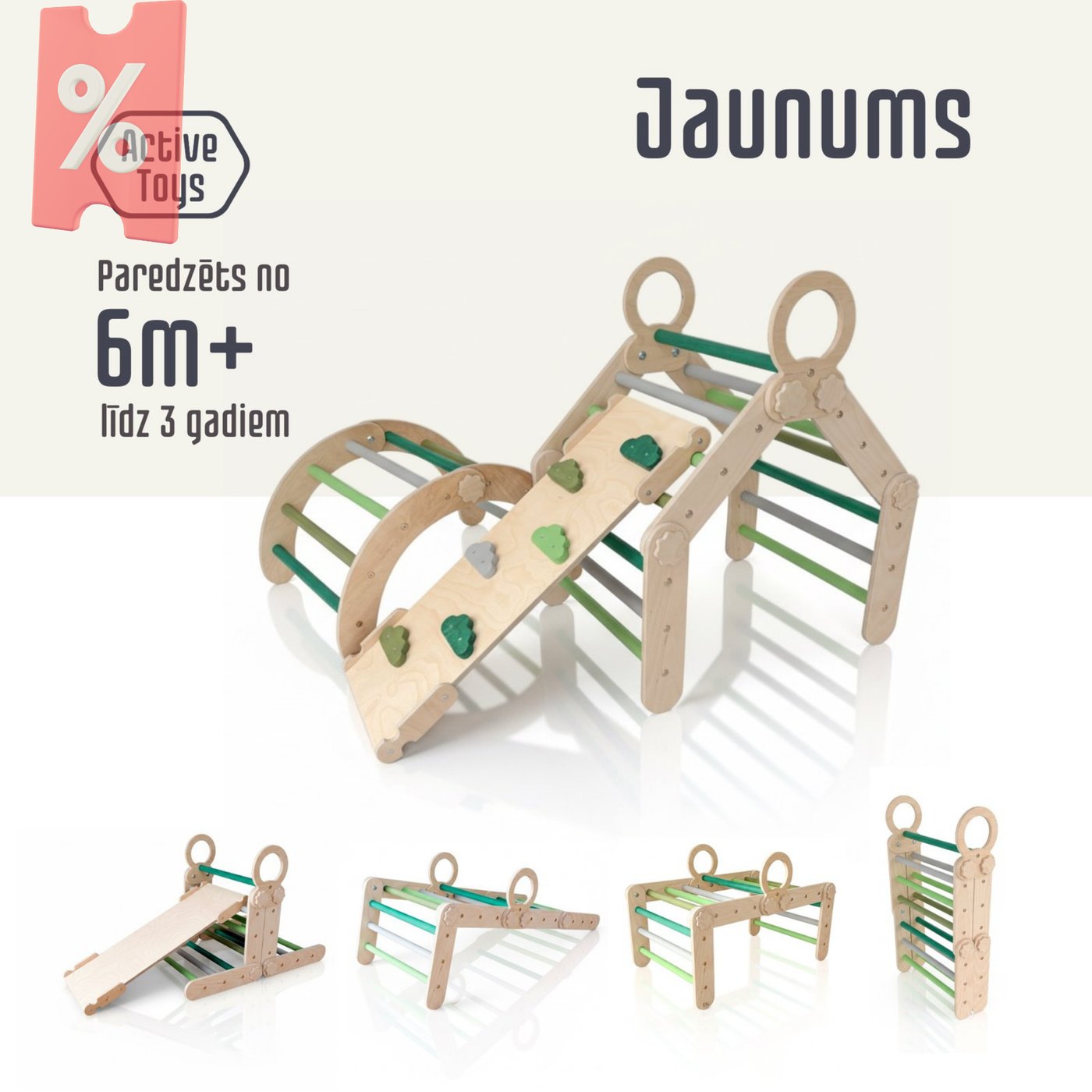 Atlaide - 3in1 Multi komplekts – zaļš